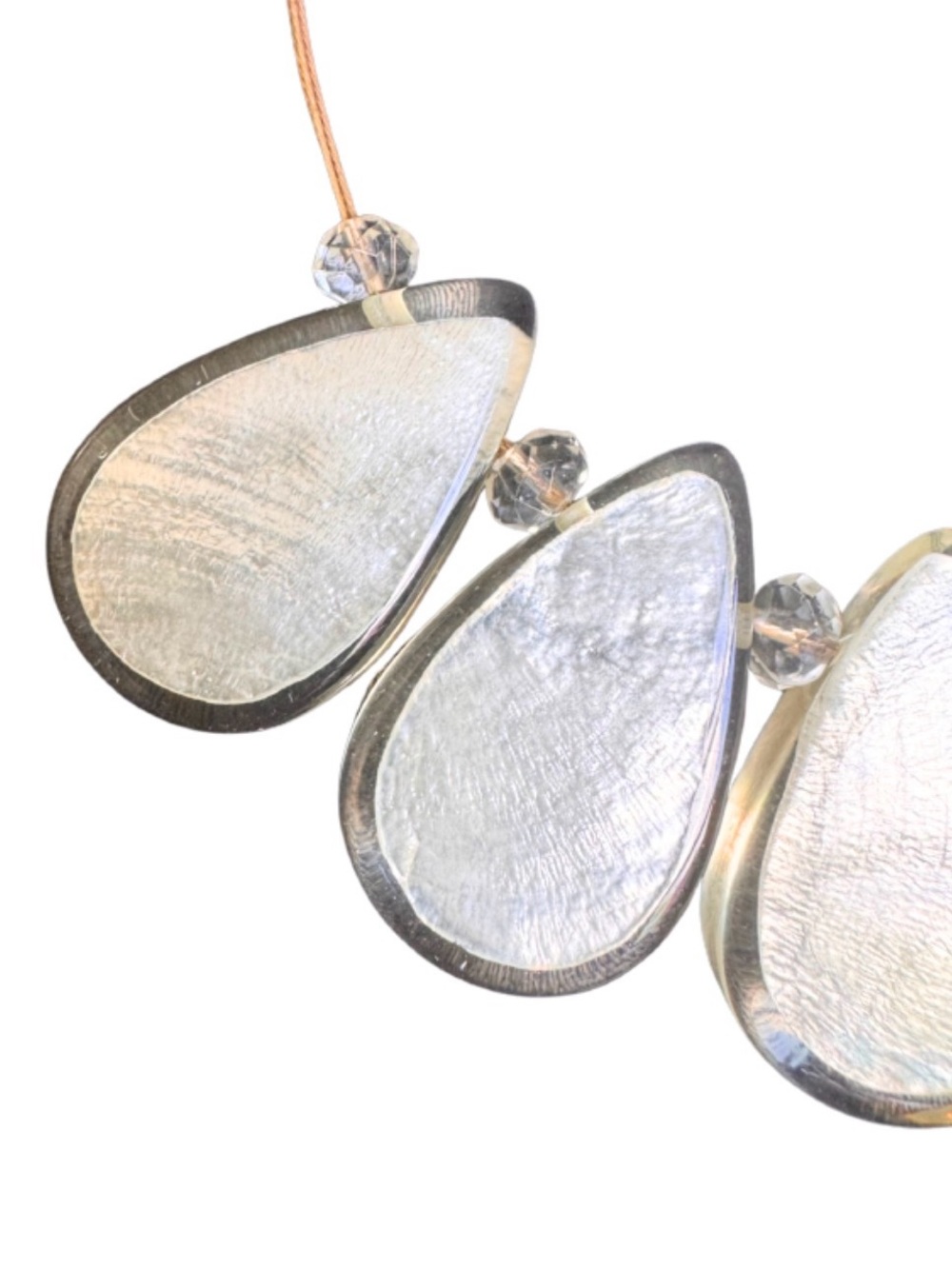 Shell inside Acrylic Casing on Gold Wire - Picture 3 of 4
